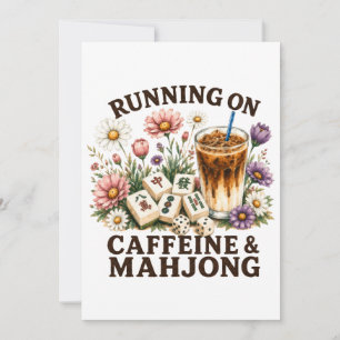 Invitación Corriendo con cafeína y mahjong