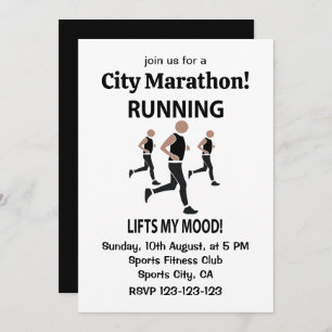 Invitación Corriendo Levanta Mi Ánimo