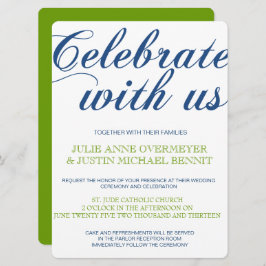 Invitación Corrin Calligraphy Wedting