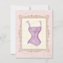 Invitación Corset Lingerie Bridal Shower