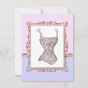 Invitación Corset Lingerie Bridal Shower