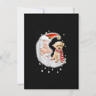 Invitación Corta Shorkie con Navidades de Santa Hat Perro Lov