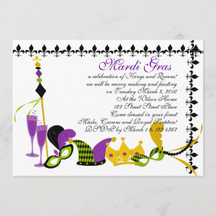 Invitación Corte del Rey del Mardi Gras