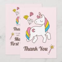 Corte Unicornio con manga y diamantes.Gracias