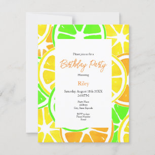 Invitación Cortes de cítricos
