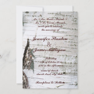Invitación Corteza de Birch