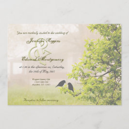 Invitación Cortijo en los pájaros de la niebla w que casan la