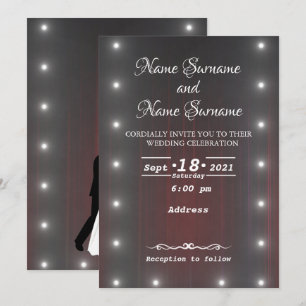 Invitación Cortina de teatro