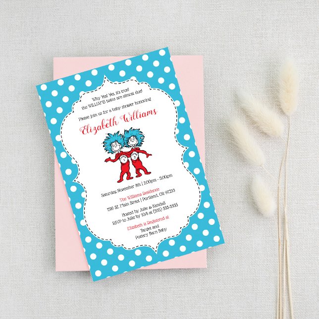 Invitación Cosa 1 Cosa 2 | Baby Shower de gemelos (Subido por el creador)