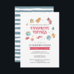 Invitación Cosas favoritas modernas Navidades vacaciones<br><div class="desc">Cosas favoritas Navidades Vacaciones Invitación de fiesta que usted puede fácilmente personalizar para su familia y amigos de vacaciones se reúnen. Redirigir fácilmente esta invitación para otros eventos de vacaciones haciendo clic en el botón "Personalizar este" anidado bajo el enlace "Personalizar". Para obtener ayuda adicional, haga clic en el botón...</div>