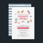 Invitación Cosas favoritas modernas Navidades vacaciones<br><div class="desc">Cosas favoritas Navidades Vacaciones Invitación de fiesta que usted puede fácilmente personalizar para su familia y amigos de vacaciones se reúnen. Redirigir fácilmente esta invitación para otros eventos de vacaciones haciendo clic en el botón "Personalizar este" anidado bajo el enlace "Personalizar". Para obtener ayuda adicional, haga clic en el botón...</div>