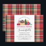 Invitación Cosas favoritas Navidades feriado evento familiar<br><div class="desc">Haga una invitación de fiesta para Navidades de cosas favoritas que pueda personalizar fácilmente para que su familia y amigos se reúnan. Redirigir fácilmente esta invitación para otros eventos de vacaciones haciendo clic en el botón "Personalizar este" anidado bajo el enlace "Personalizar". Para obtener ayuda adicional, haga clic en el...</div>