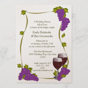 Invitación Cosecha de uvas Ducha de Novias