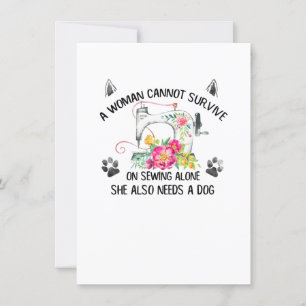Invitación Coser  Una Mujer No Puede Sobrevivir Solo Con La C