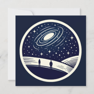 Invitación Cosmal Minimalista universal de contemplación