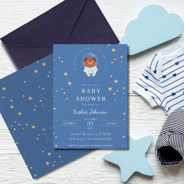 Invitación ¡Cosmic Cutie está en camino! Bear Baby Shower