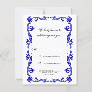 Invitación Cosmopolitan Florecer y Ondulaciones RSVP