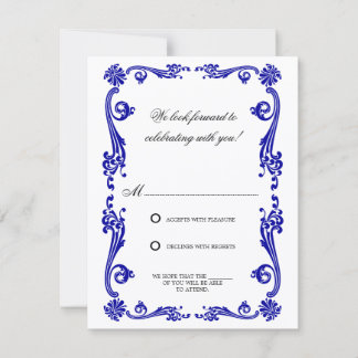 Invitación Cosmopolitan Florecer y Ondulaciones RSVP