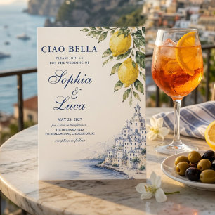 Invitación Costa Amalfi Ciao Bella de Lujo  