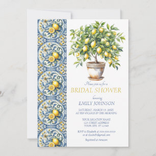 Invitación Costa Amalfi Italia Lemon tree Brillante