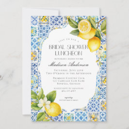 Invitación Costa Amalfitana Bridal Shower Luncheon Invite