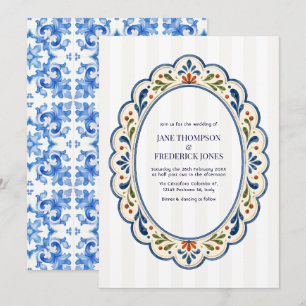 Invitación Costa Amalfitana Cerámica Italiana Boda Mediterrán