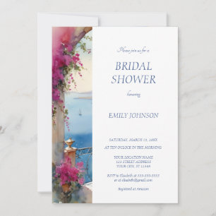 Invitación Costa Amalfitana Italia Bougainvillea Bridal Showe