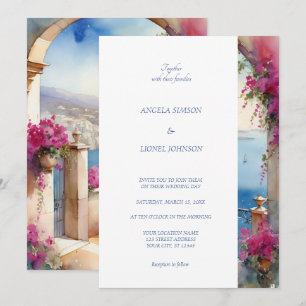 Invitación Costa Amalfitana Italia Bougainvillea Italia