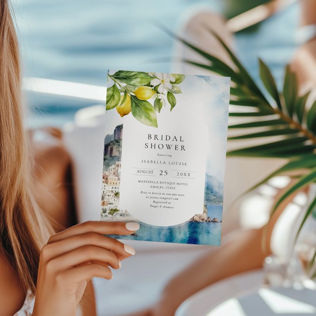 Invitación Costa Amalfitana Lemon Bridal Italiano (Subido por el creador)