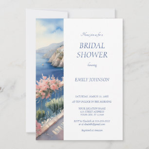 Invitación Costa de Amalfi Italia Ducha de novias