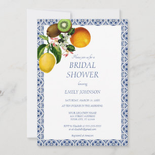 Invitación Costa de Amalfi Italia Ducha de novias