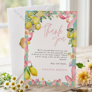 Invitación Costa de Amalfi Limón Verano Italiano Ciao Baby Sh