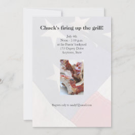 Invitación Costillas parrilladas cerradas