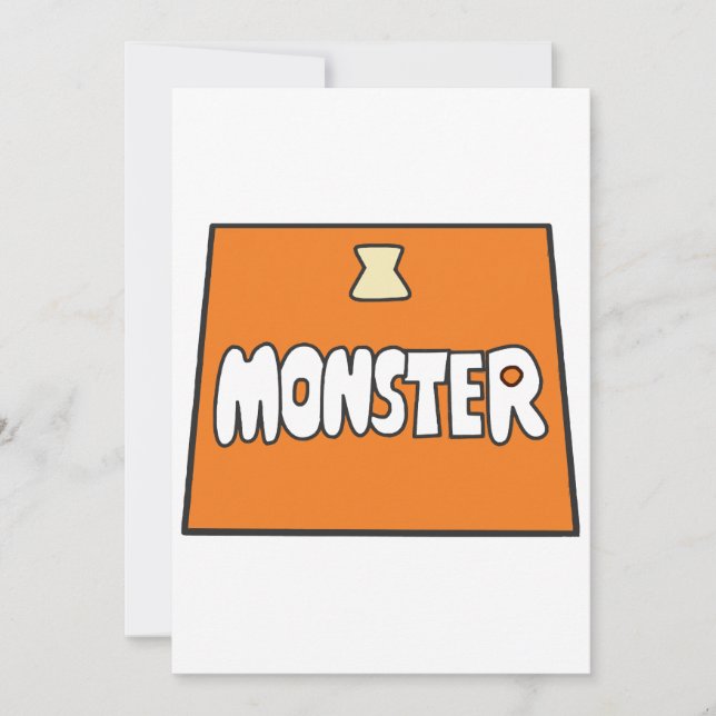Invitación Costume de pikamee, monstruo (Anverso)
