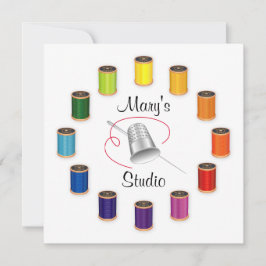 Invitación Costura, aguja y hilos de discusión