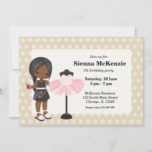 Invitación Costurera (Anverso)