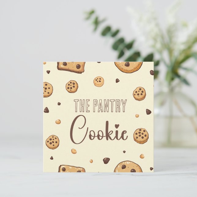 Invitación Cosy Cookie Delights (Anverso de pie)