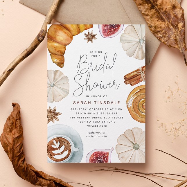 Invitación Cosy Fall Bridal Shower Brunch (Subido por el creador)