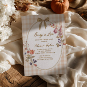 Invitación Cottage Berry enamorada Regalo de ducha nupcial a
