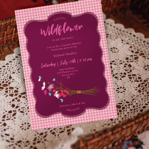 Invitación Cottagecore Wildflowers Baby Shower Cuadros de r
