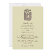 Country Burlap Mason Jar Boda