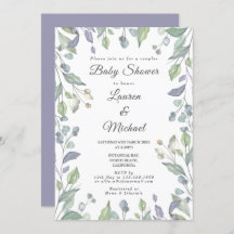 Country Greenery Couples Baby Shower