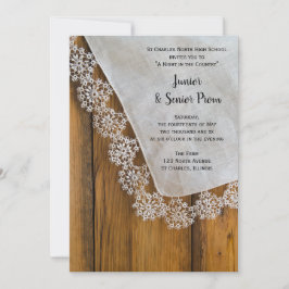 Invitación Country Lace Junior / Senior Prom