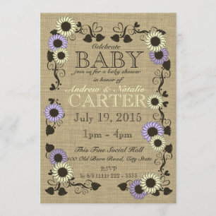 Invitación Country Sunflower Baby Shower