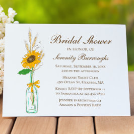 Invitación Country Sunflower Country Floral Bridal Shower