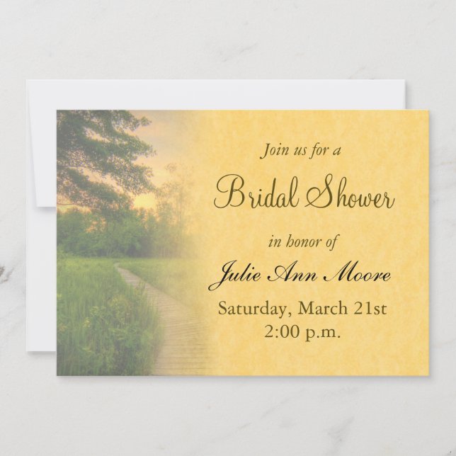 Invitación Country Sunset Bridal Shower (Anverso)