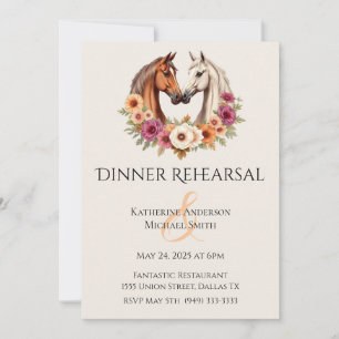 Invitación Country Western Horses