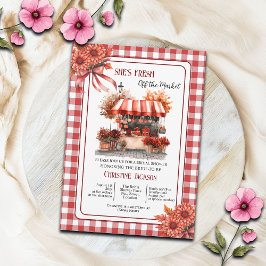 Invitación Countryside Picnic Gingham Bridal Shower