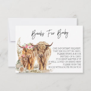 Invitación Cow Highland Baby Shower Couples Book por bebé