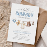 Invitación Cowboy Baby Shower<br><div class="desc">Invitar a amigos y familiares a celebrar a un pequeño en el camino con esta invitación a la ducha de bebé con temática de vaquero.</div>